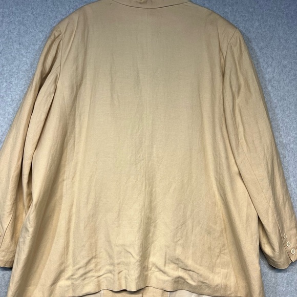 Jessica London Blazer Womens 26W Linen Blend Jacket Plus Size - Picture 7 of 7